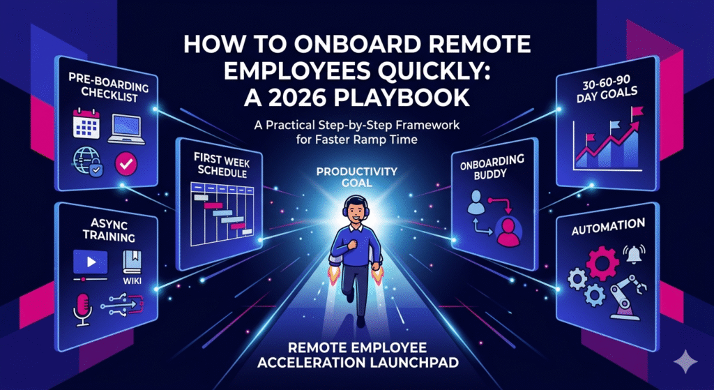 How to Onboard Remote Employees Quickly: A 2026 Playbook - The Remote Reps