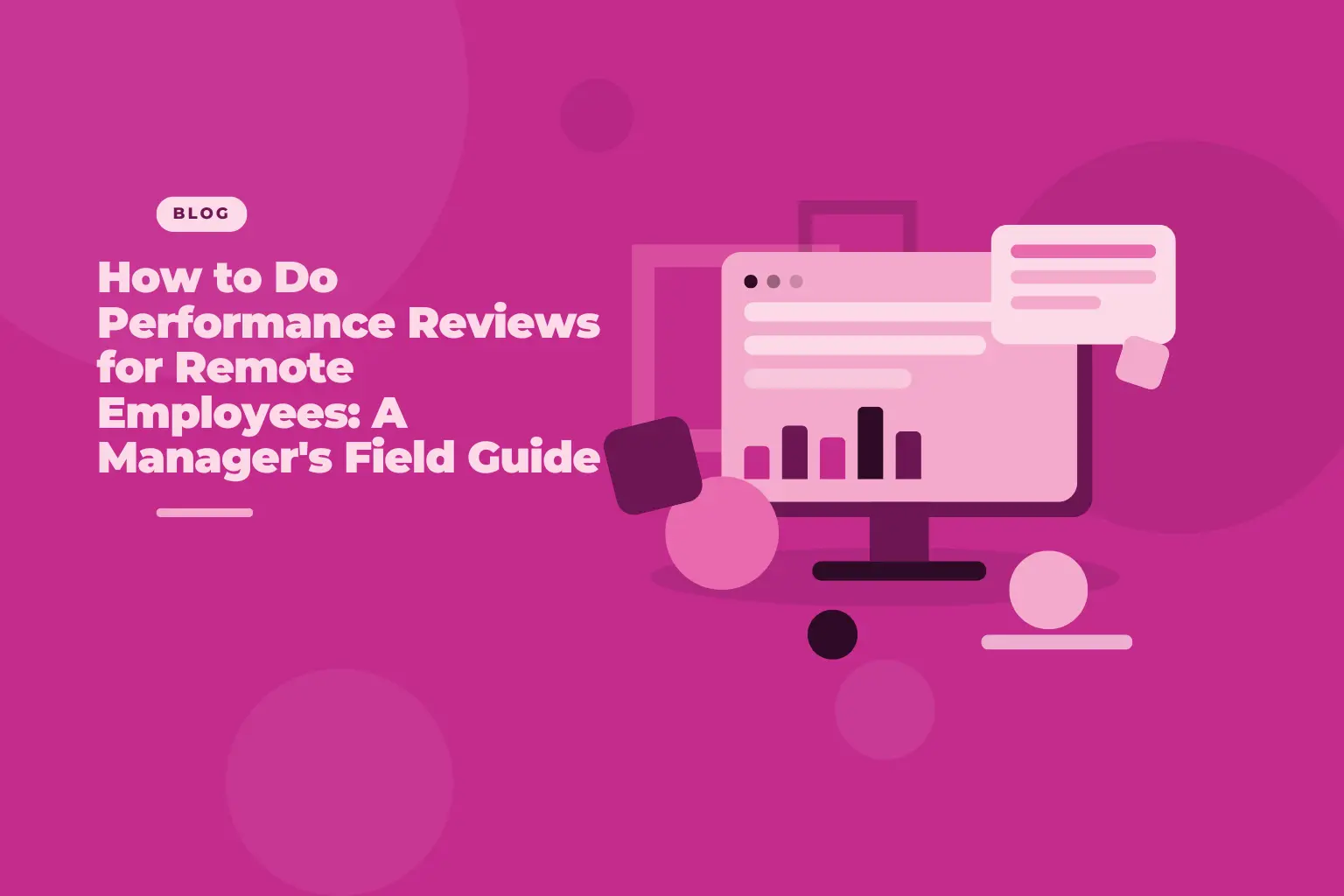 Manager doing performance reviews for remote employees