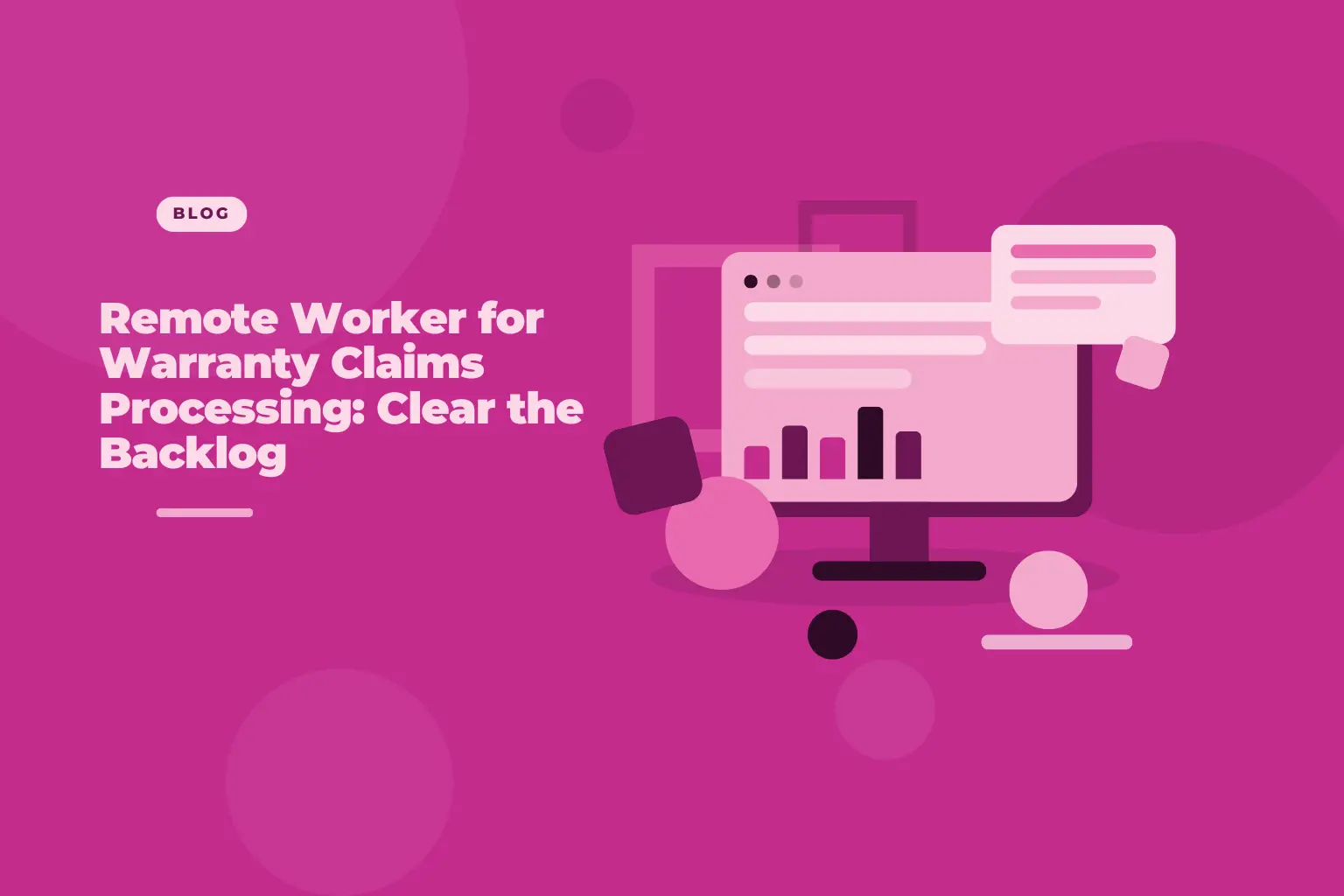 Remote worker processing warranty claims